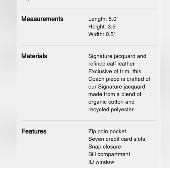 Coach Zip medium Wallet in signature canvas - Picture 4 of 4